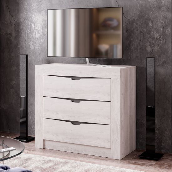 Леонардо bts КМ-13 Комод бетон пайн светлый/графит