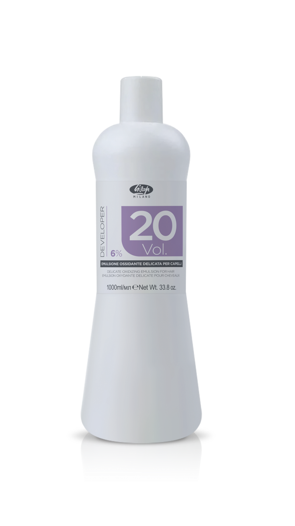 Оксидант-лосьон для волос 6% – Lisap Delicate Oxidizing Emulsion for hair 20 vol 1000 мл