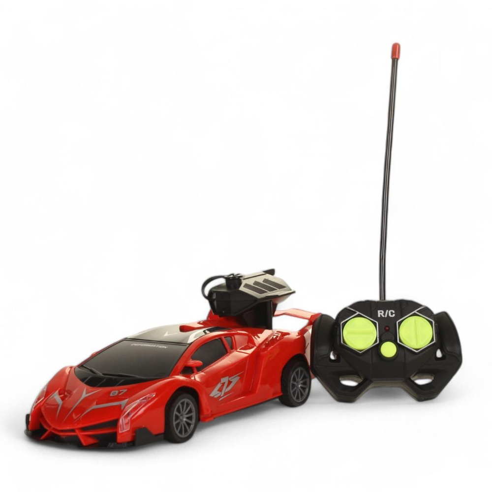 Машина классическая на РУ, красная, коробка 338-46