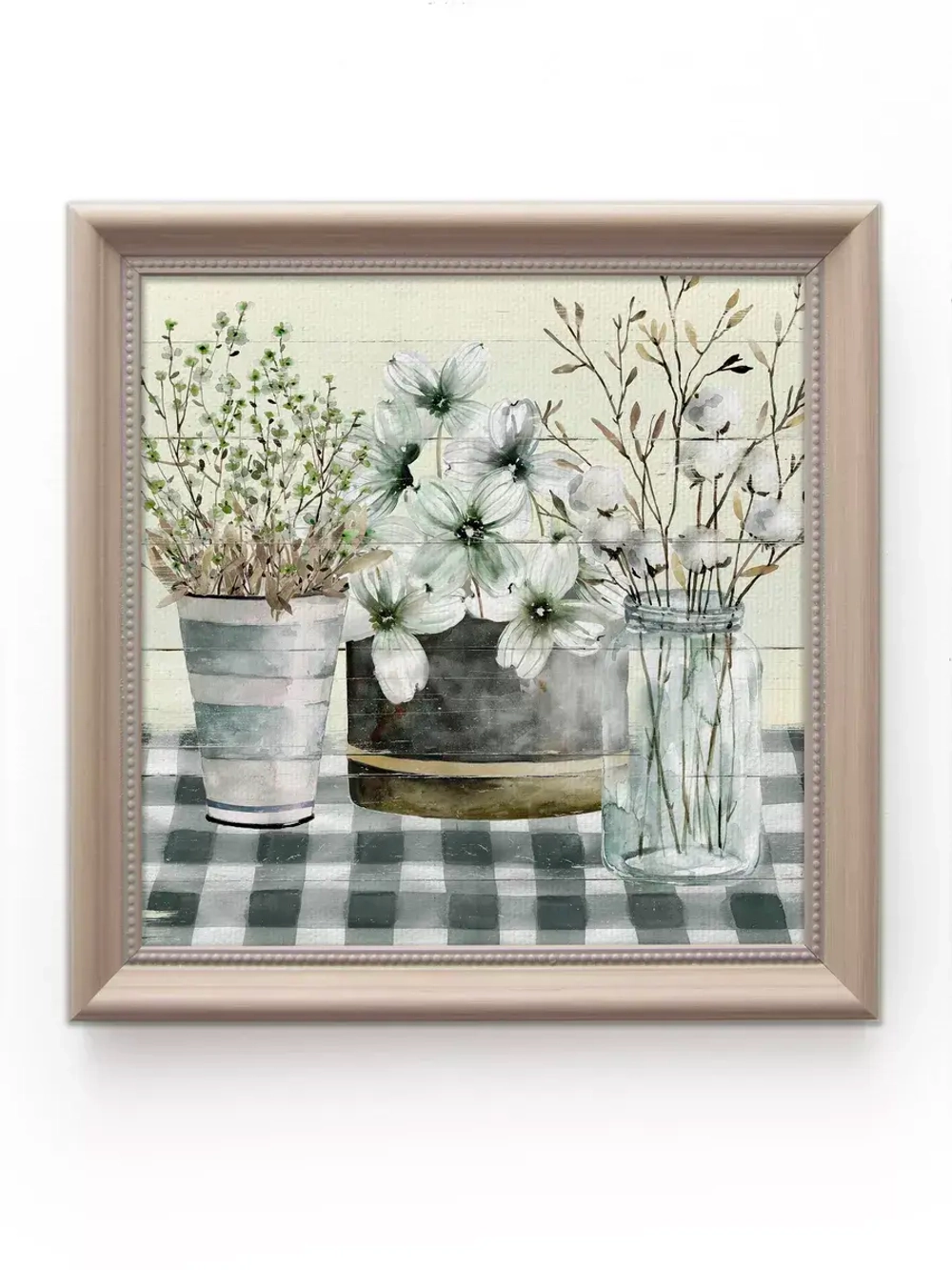 Картины на стену интерьерные на холсте 4 шт, 23*23 см