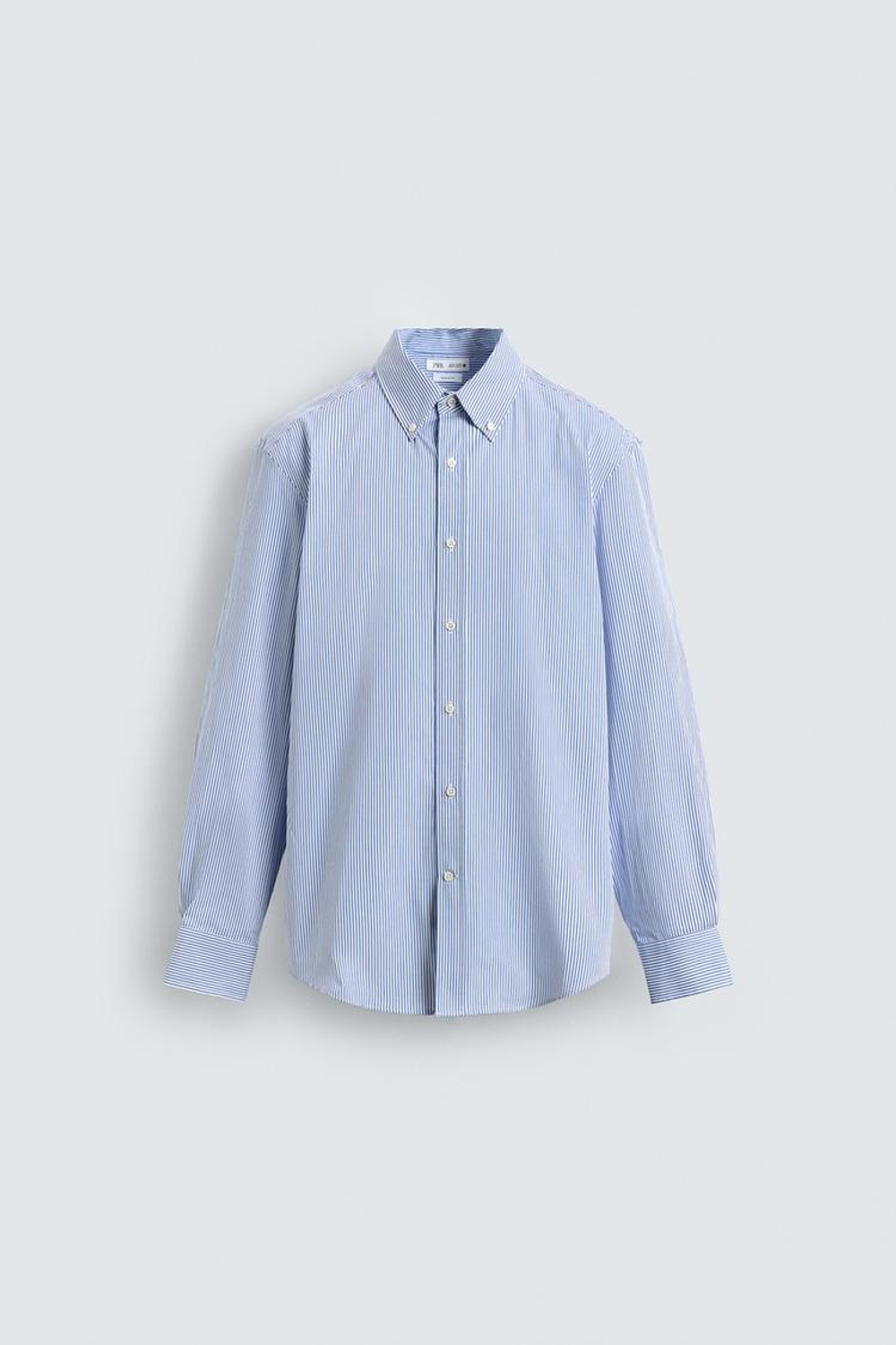 ZARA РУБАШКА КЛАССИЧЕСКОГО КРОЯ ИЗ ХЛОПКА, ПОЛОСКИ