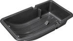 Сани - волокуши (ледянка) С-2/1 СОМВО РЫБАЦКИЕ С КОЛЬЦОМ черные с люверсами 830*450*220 мм