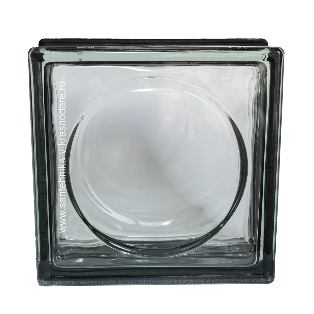 Купить Стеклоблок бесцветный альфа  черный бриллиант Vitrablok 19х19х8