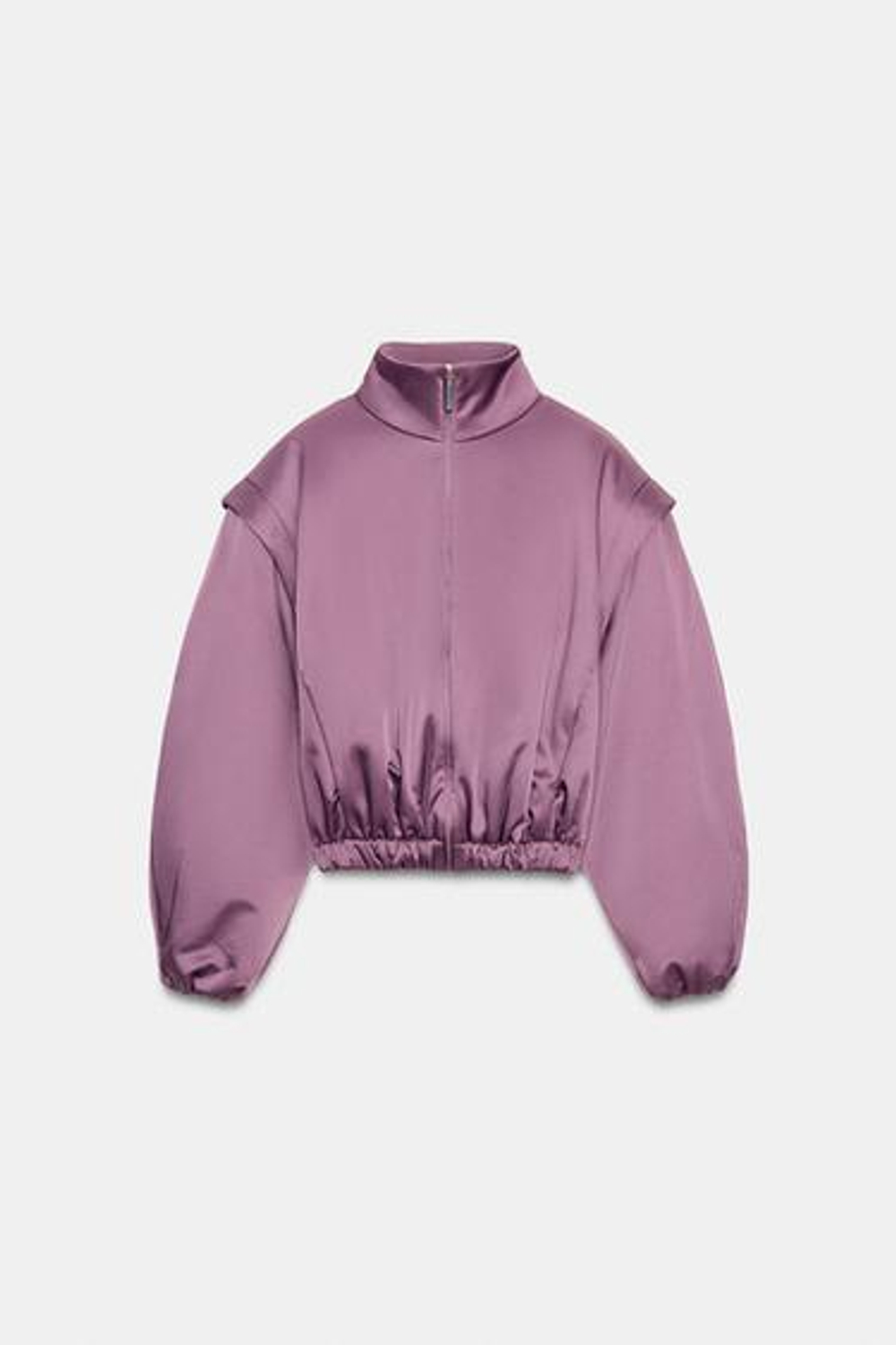 Пуховик с капюшоном и плечами - ZARA