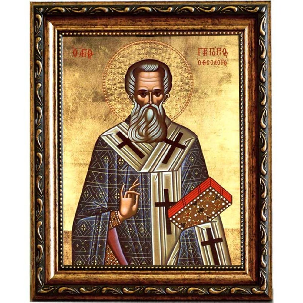 Григорий Богослов Святитель. Икона на холсте.