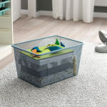 Стеллаж - IKEA TROFAST, 99х44х94 см, белый/серо-голубой, ТРУФАСТ ИКЕА