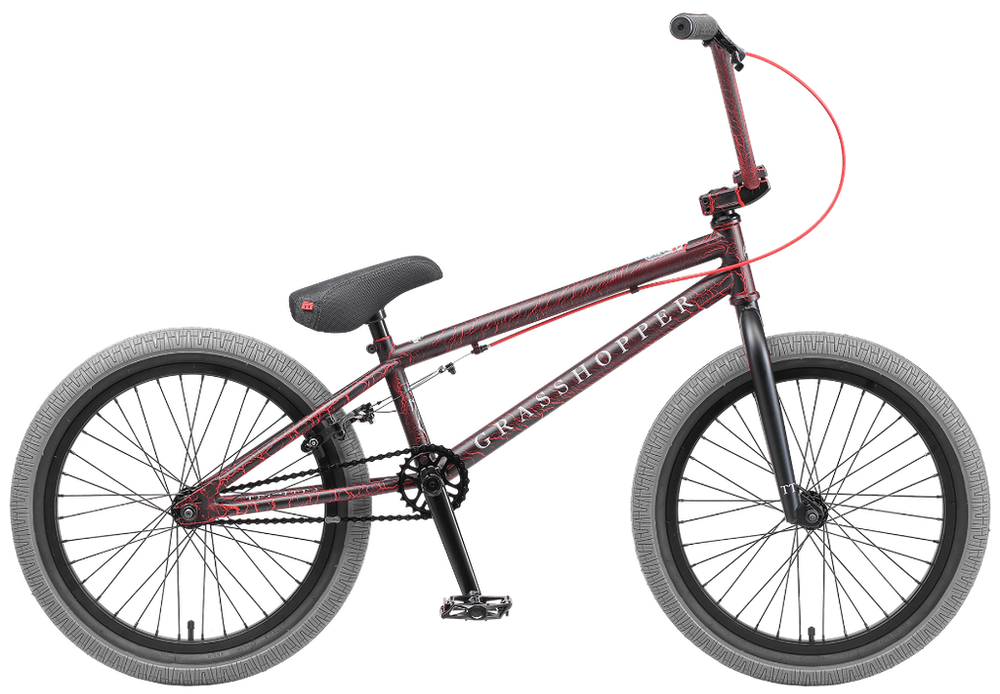 ВЕЛОСИПЕД BMX TT GRASSHOPPER 2022 красно-серый
