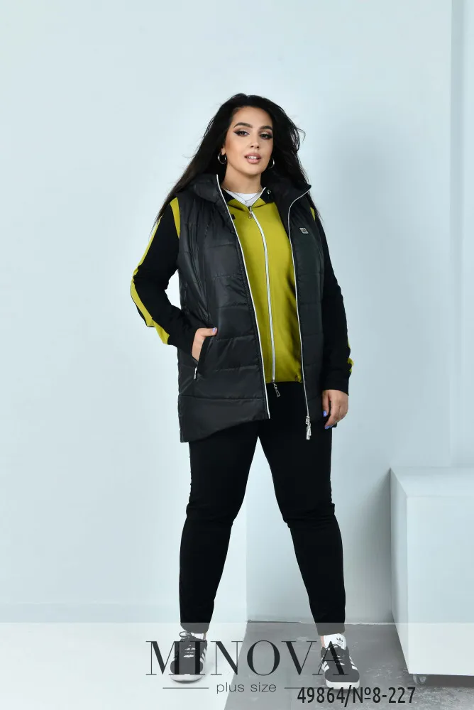 Костюм 8-227-лайм-черный Minova