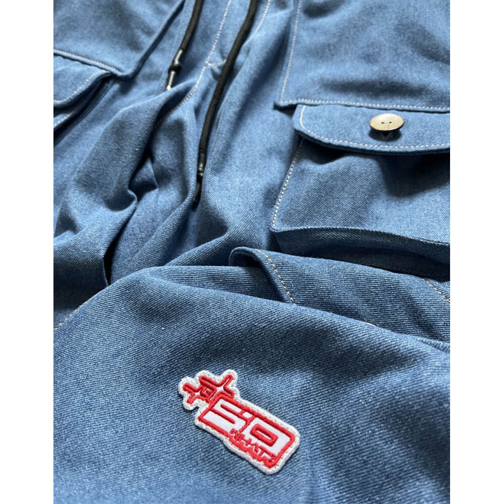 Джинсы SoWhat? Карго Плотные Широкие Голубые