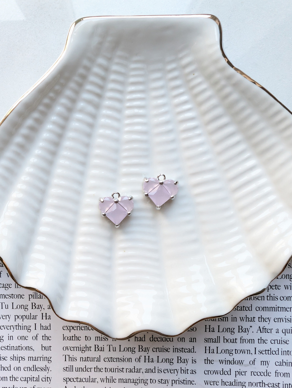 Подвеска сердце розовое матовое, 12*13мм