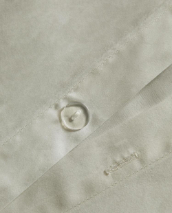 ZARA HOME САТИНОВЫЙ ПОДОДЕЯЛЬНИК С ШЕЛКОВОЙ КАЙМОЙ, ЗЕЛЕНЫЙ