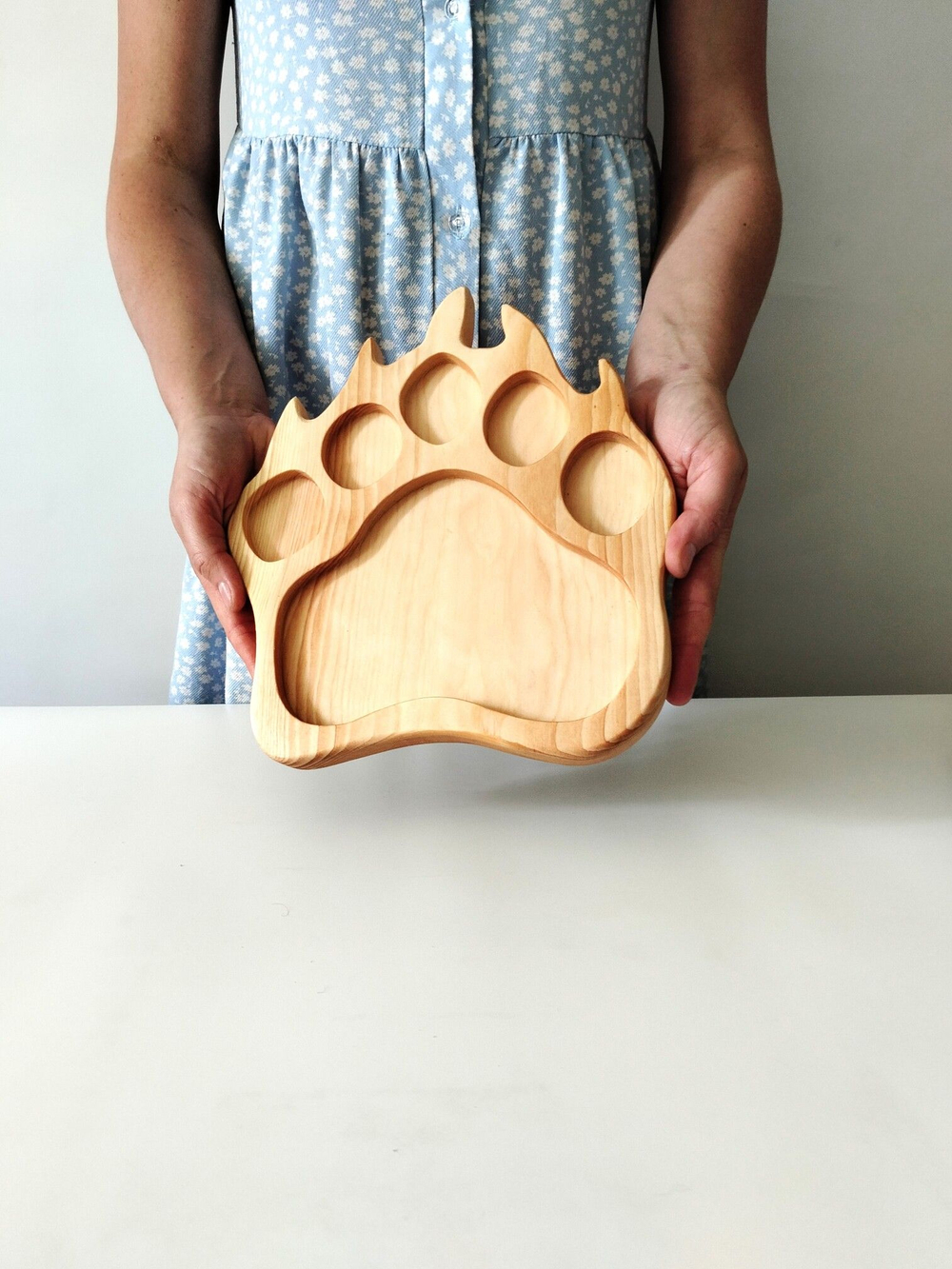 Деревянная шотница для подачи из кедра с 5 стопками