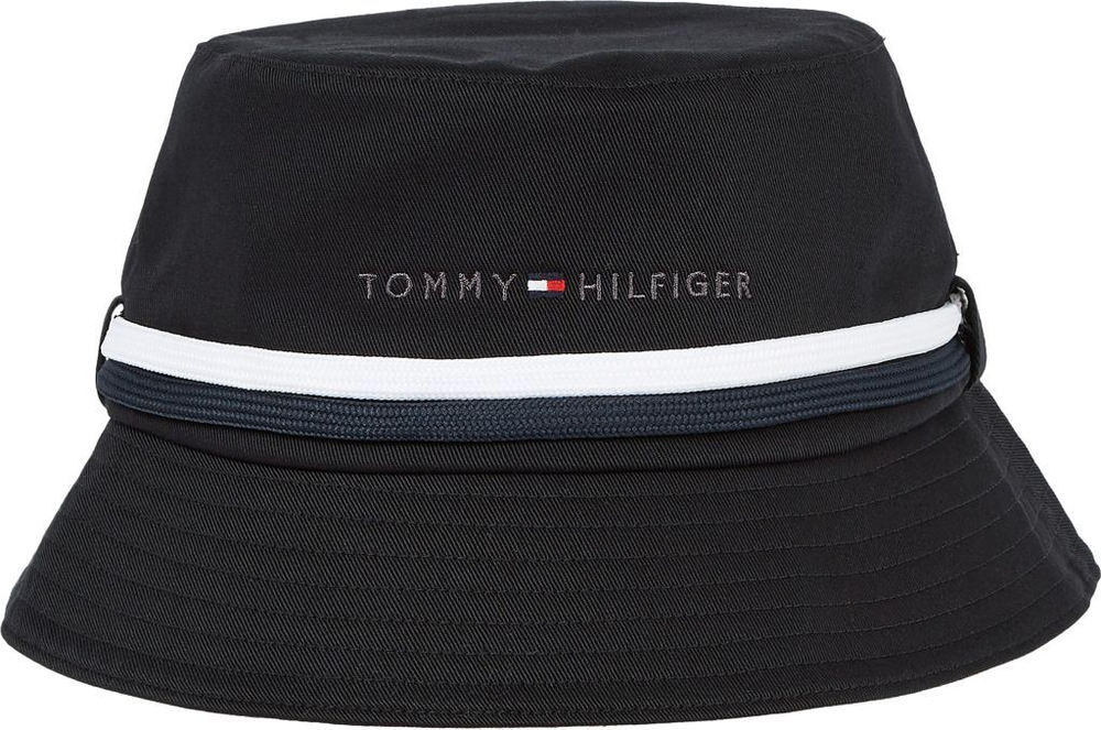 Теннисная кепка Tommy Hilfiger Established Tape Bucket Man - черный