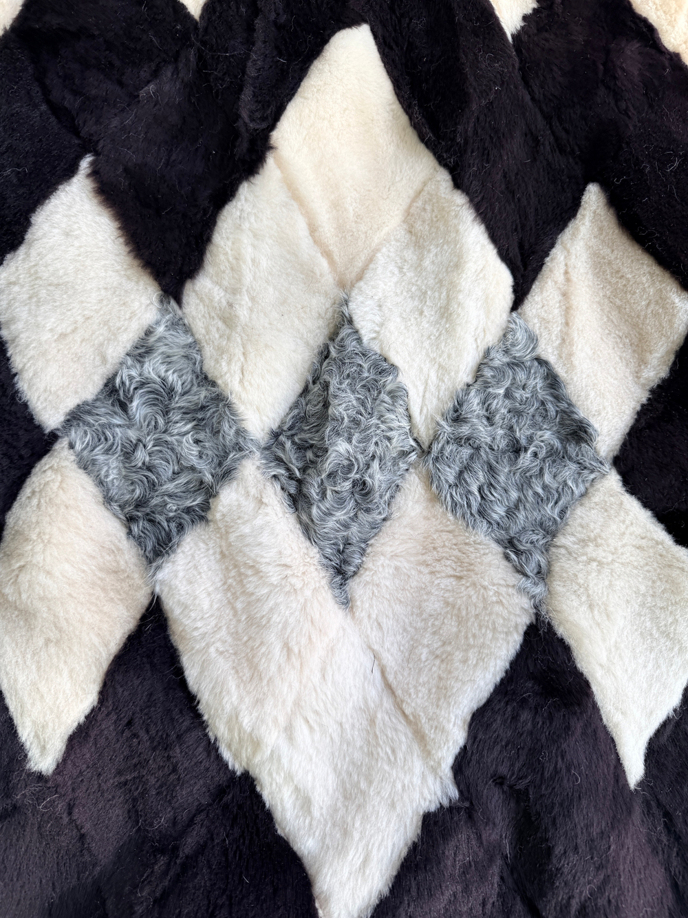 Покрывало меховое ковер из шкуры овчины