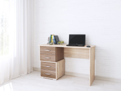 Стол письменный Сити-2, ясень шимо