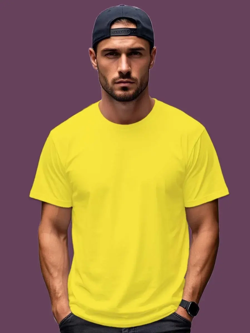 Футболка Взрослая.Премиум однотонная.1 шт