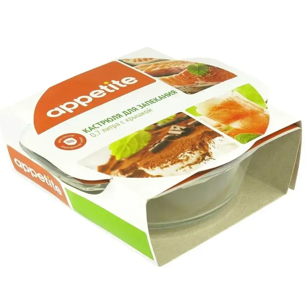 Кастрюля стекл 0,7л ТМ Appetite