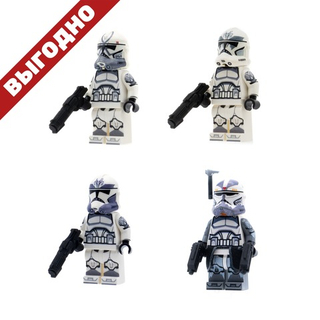 Комплект клонов 104-го батальона: Комет, Буст, Синкер, Вульф