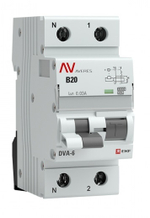 Автомат дифференциальный EKF rcbo6-1pn-20B-30-a-av