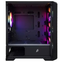 1STPLAYER TRILOBITE T5 Black / mATX, TG / 4x120mm LED fans inc. / T5-BK-4F1