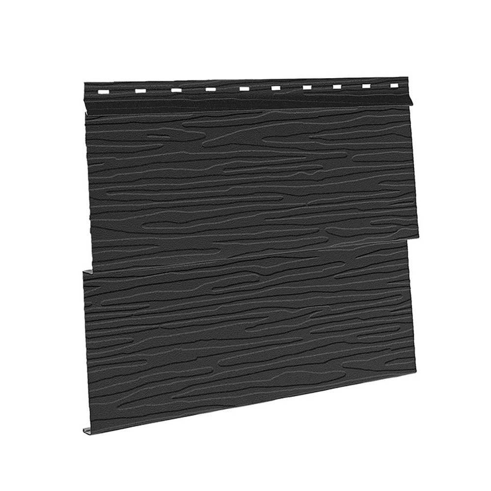 Металлический сайдинг AQUASYSTEM Скандинавская доска узкая двойная, матовая, 3 м