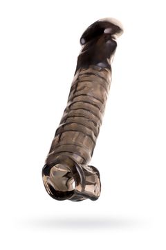 Насадка Toyfa XLover, для увеличения размера, TPE, черная прозрачная, 22.5 см