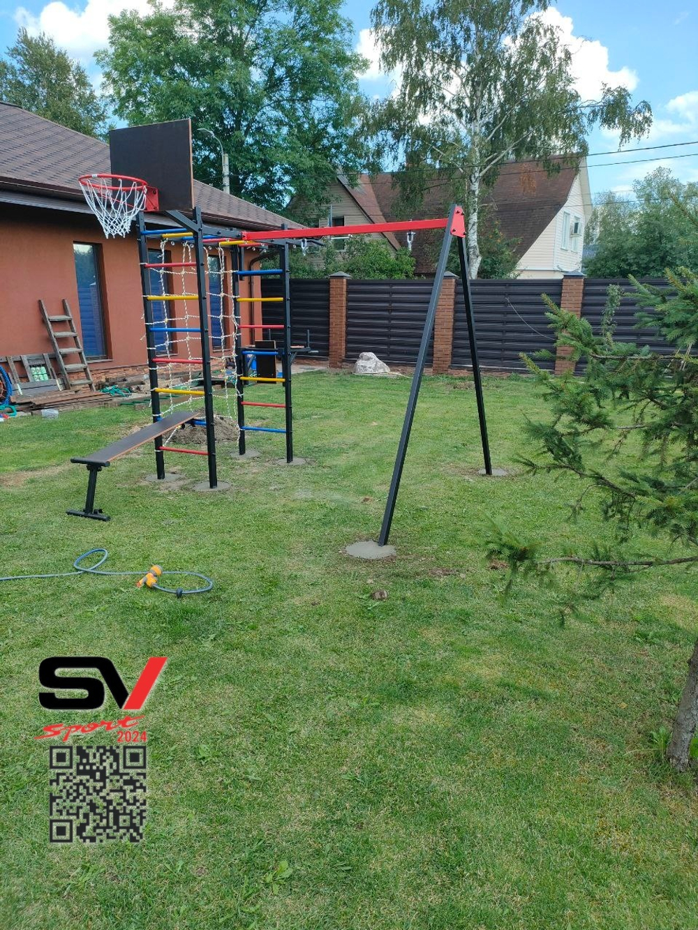 Монтаж уличного спортивно-игрового комплекса Sv Sport