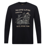 Лонгслив NO ONE LIVES FOREVER, черный