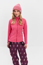 Брюки горнолыжные утепленные (бордовый\принт)