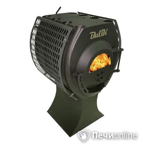 Печь отопительная Березка BulyK 150 Плюс, со стеклом и экранами боковыми