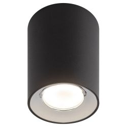 Светильник настенно-потолочный спот ЭРА OL1 GU10 BK/CH под лампу MR16/GU10 черный/хром IP20 | Накладные светильники