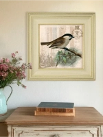 Картина интерьерная на холсте в раме "Птички" 30*30 см