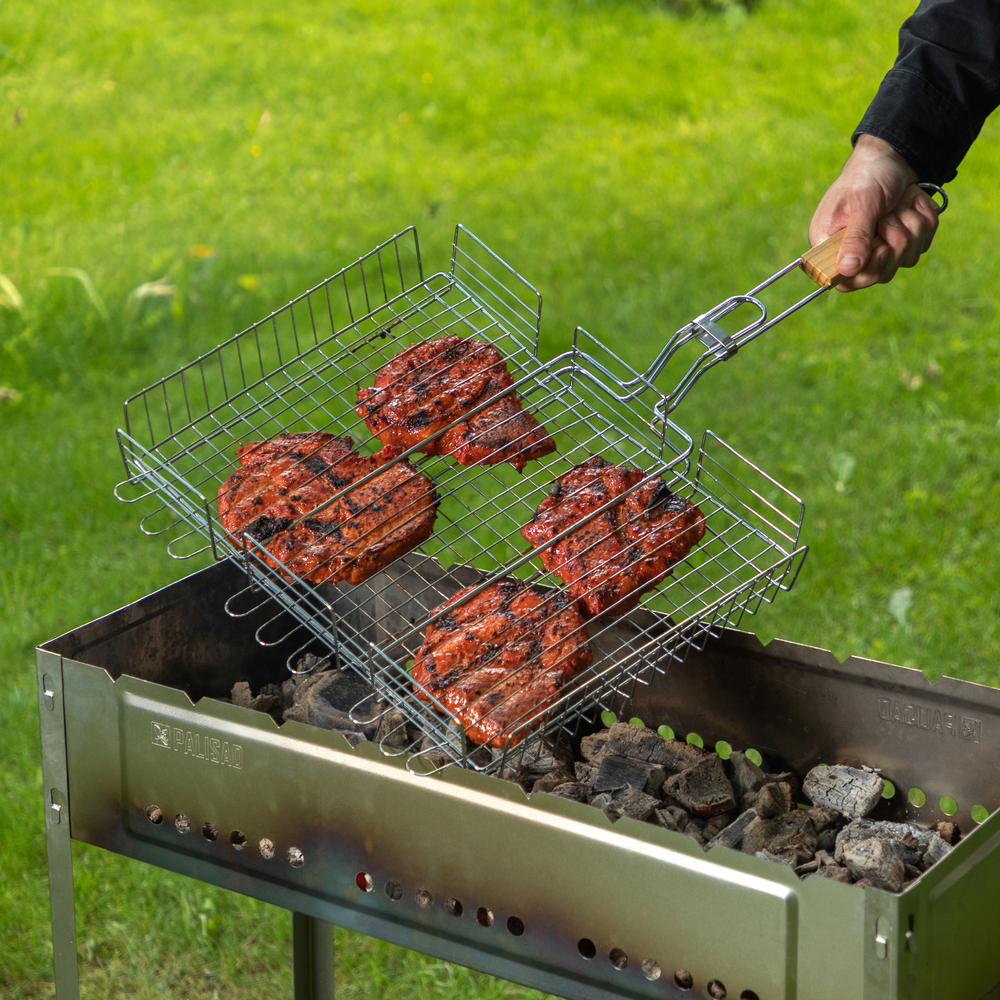 Решетка-гриль 300 х 400 х 65 мм, объемная, хромированная Sparta 69561