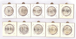 Полный комплект монет 25 шиллингов. Австрия. 1955-1973 гг. Серебро XF-AU, AU.