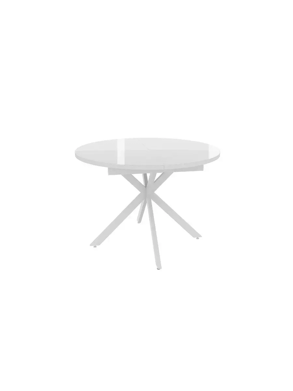 Стол кухонный обеденный круглый раздвижной 100х100х75,5 см