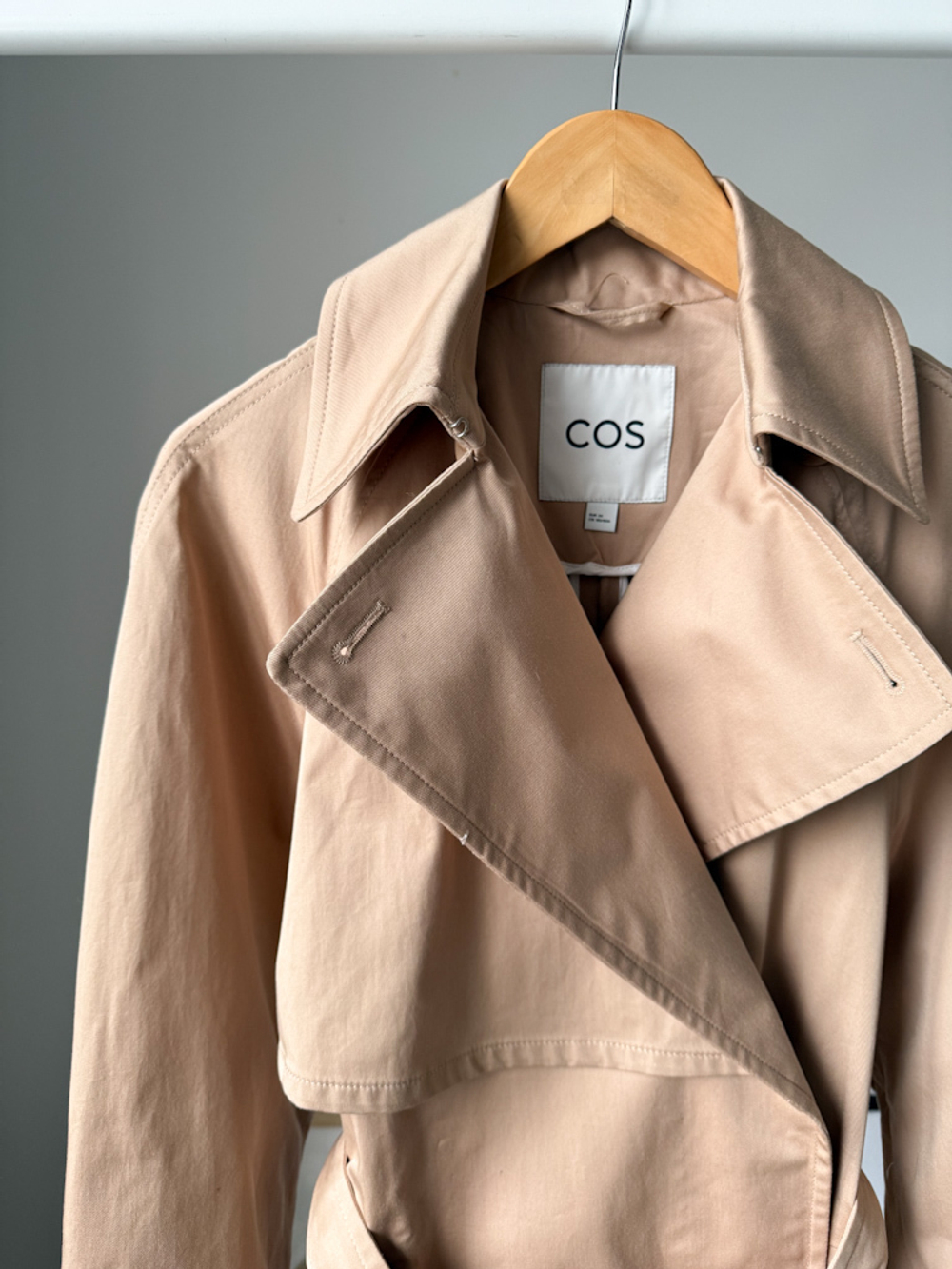 Хлопковый тренч Cos, XS