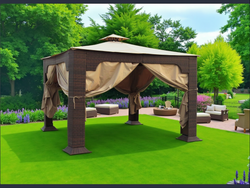 Беседка-тент садовая. Шатер из ротанга Кантри «Country»