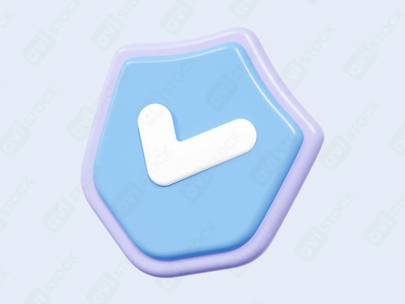 3D иконка защиты — безопасность, медицина, страхование, инвестиции (PNG)