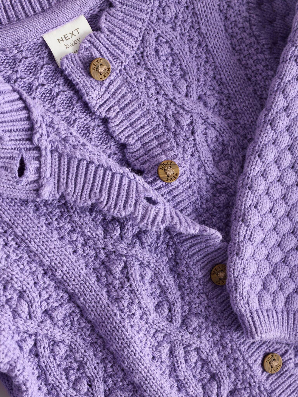 Вязаный кардиган для малышей Next K82-412, Фиолетовый