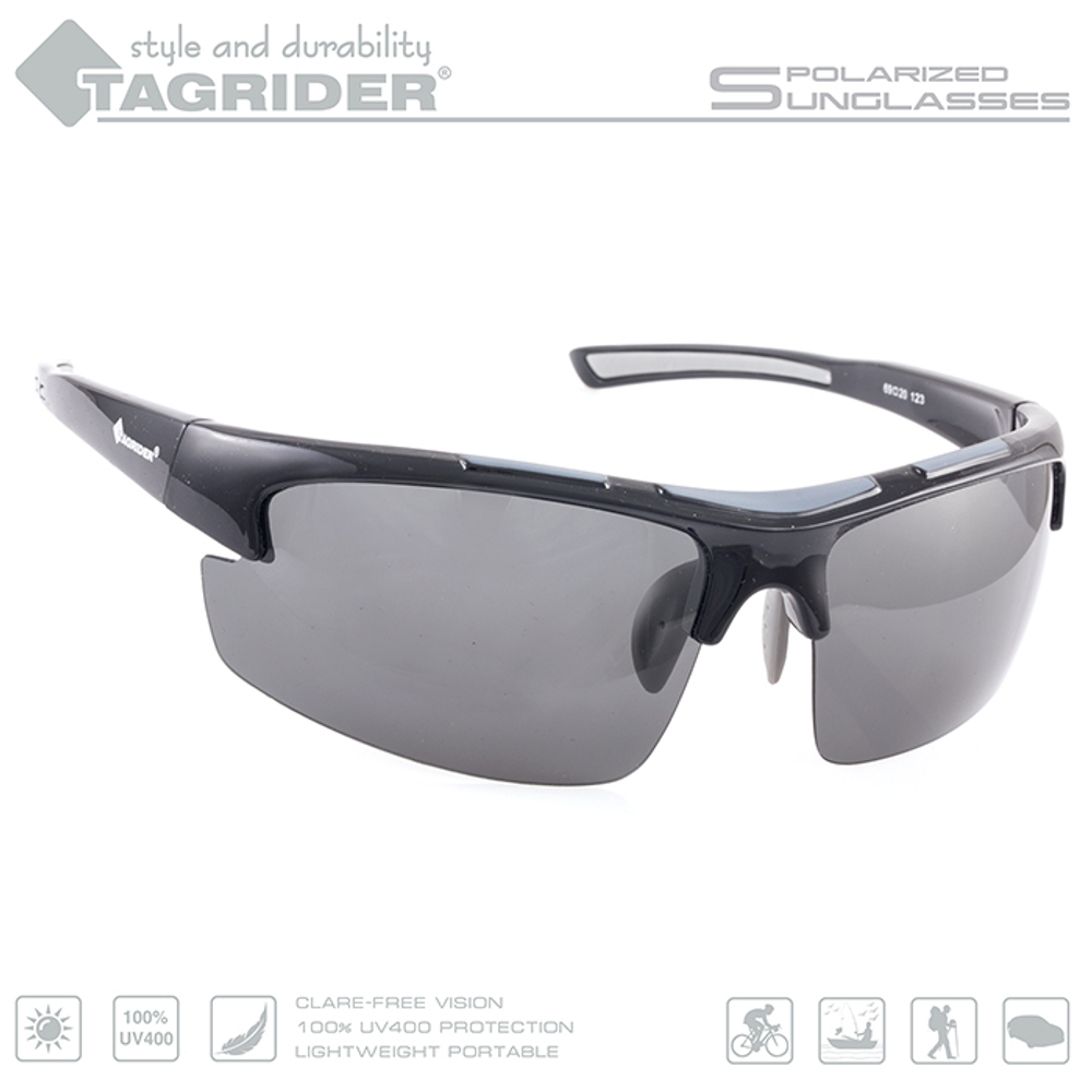 Очки поляризационные Tagrider в чехле N08-2 Gray