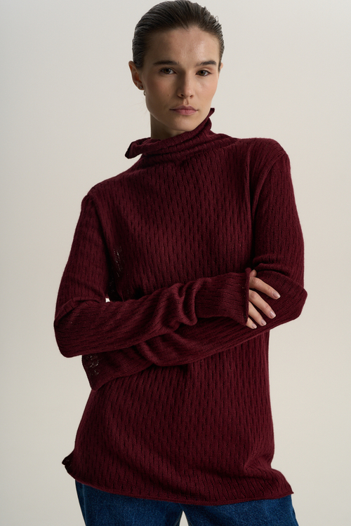 Брюки женские ажур, черный