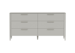 Комод Type 6 ящиков ширина 170 см (серо-бежевый)