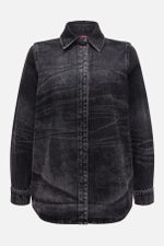 Джинсовая рубашка acid wash