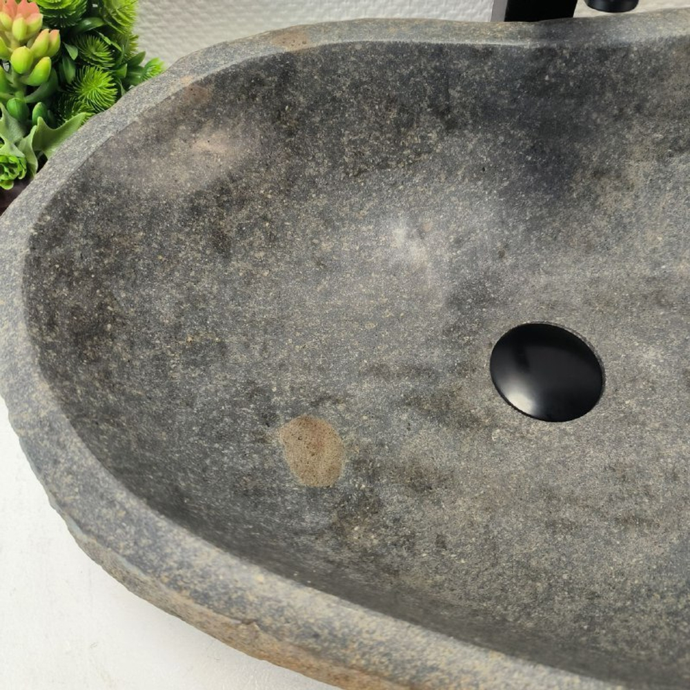 Раковина из речного камня RS-63629 (60*37*15) 0124