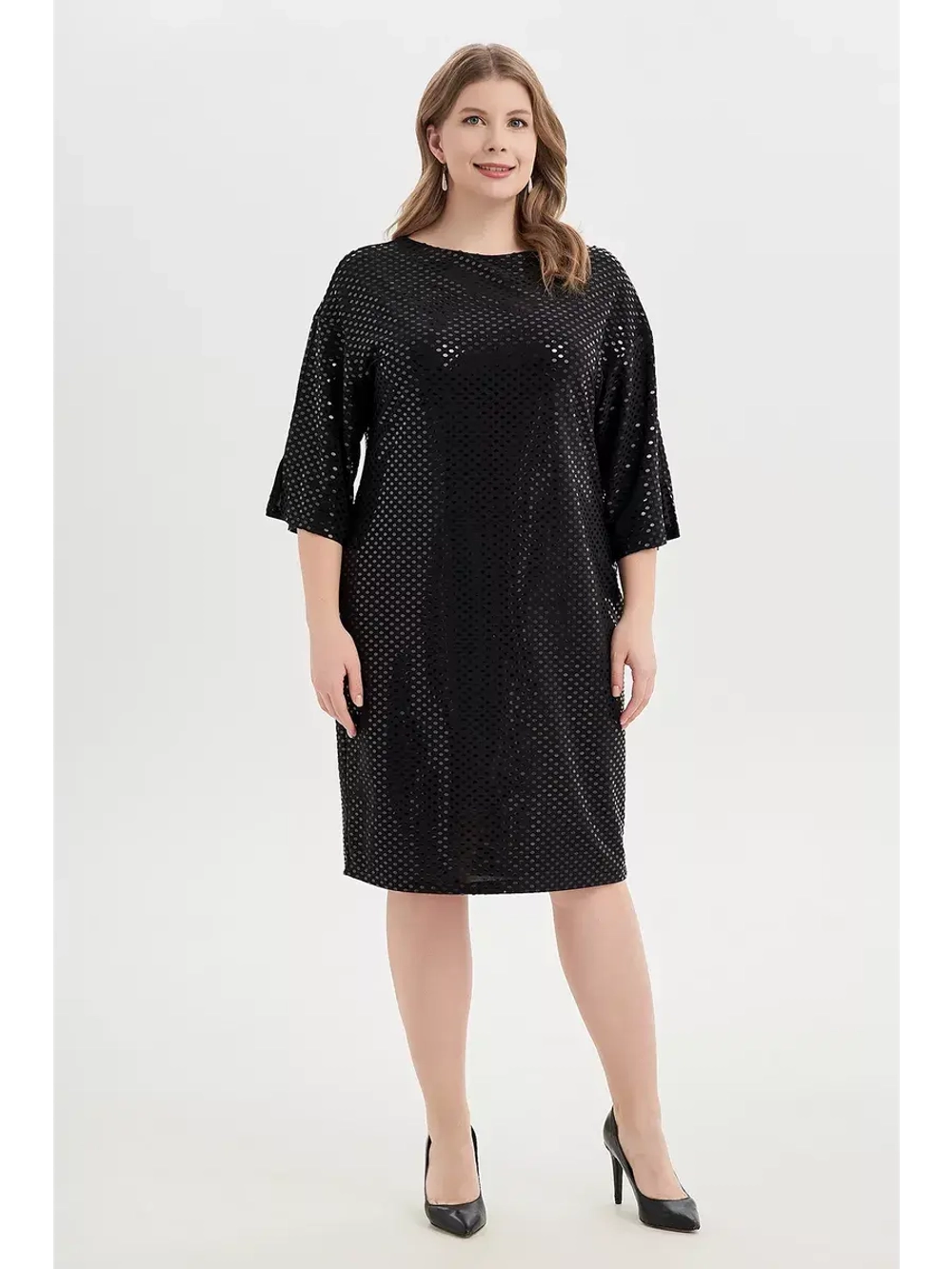 Платье вечернее короткое с пайетками