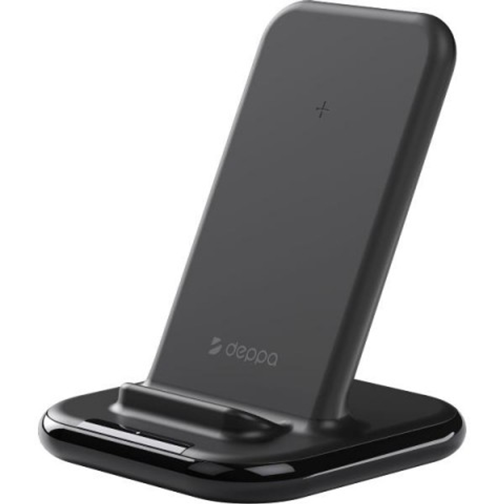 Беспроводная зарядная станция Deppa QI Fast Charge 15W Black