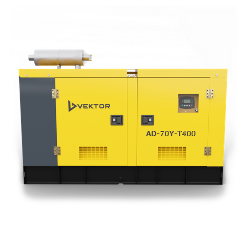 Дизельный генератор Vektor AD-70Y-T400 в шумозащитной кожухе