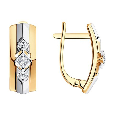 Серьги Au 585 (1021028)