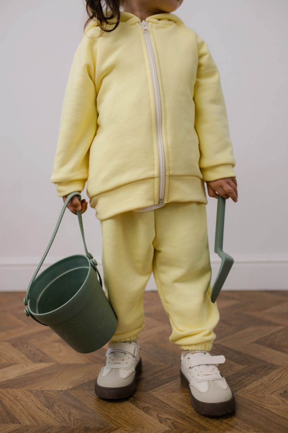 Костюм из футера петля (сливочное масло)