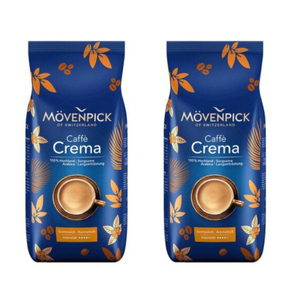 Кофе в зернах Movenpick Caffe Crema, 1 кг (Мовенпик) х 2 шт